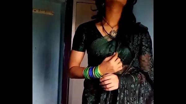 Best Crossdresser in green saree energy Videos
