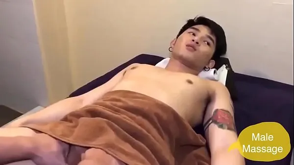 أفضل مقاطع فيديو الطاقة cute Asian boy ball massage