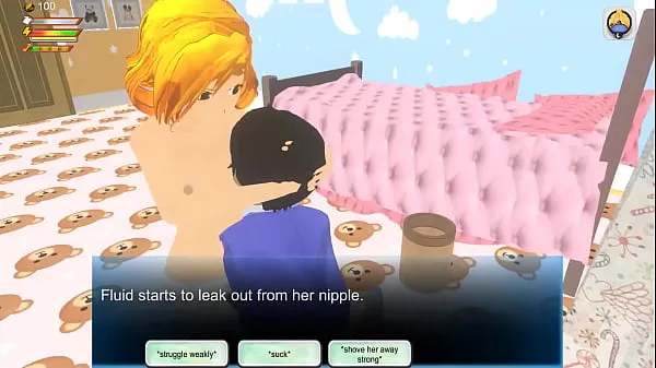 최고의 Clueless player is treated like ABDL in this 3d femdom game 에너지 동영상