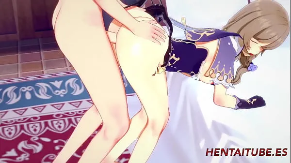 Лучшие видео Genshin Impact Hentai - Лиза занимается сексом с парнем-блондинкой, и он кончает ей в рот, сиськи и киску 3/3 энергии