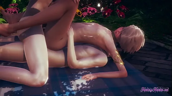 최고의 Yaoi Femboy Sissy - Eric enjoy wit a doble penetration with creampie in his ass - Crossdress Cartoon gay Video Anime 에너지 동영상