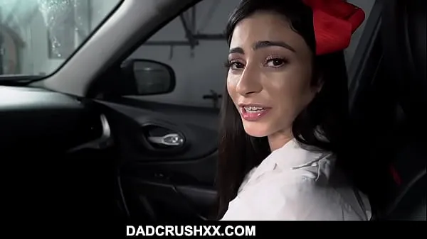 Τα καλύτερα βίντεο step Dad Lifts Up Teen Daughter's Skirt After class- Jasmine Vega ενέργειας