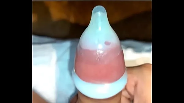Best I put on 2 condoms of the smallest size with difficulty and ejaculated and squeezed out all the cum energy Videos