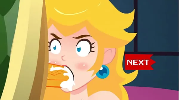最佳Princess Peach Very sloppy blowjob, deep throat and Throatpie - Games能源视频